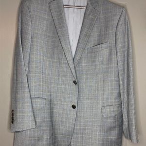 Brooks Brothers 46R Grey and Blue Suit